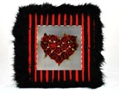 Shadowbox - A Rosy Heart - Dark Home Decor - Goth - Romantic - Burtonesque