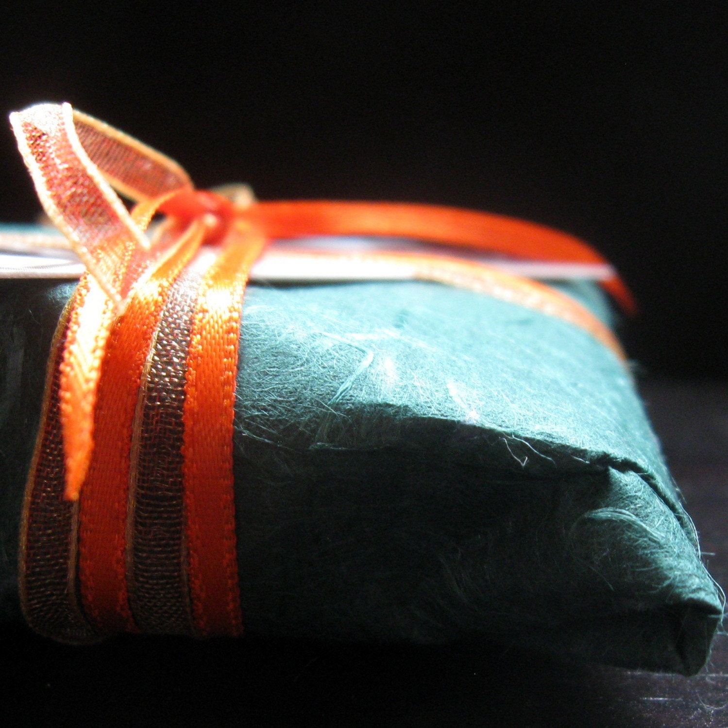 Square Silver and Resin Cuff Links