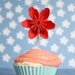 12 Cupcake Toppers Millalove's Paper Flowers