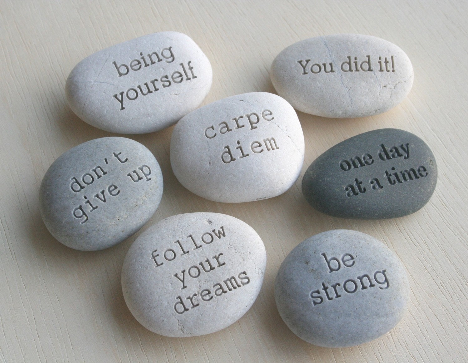 Message stones - Customized engraved gift