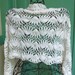 Snow Queen---Vintage  White and Silver Wrap