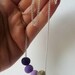 HALF OFF color gradient necklace in purples