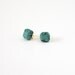 turquoise geo earrings