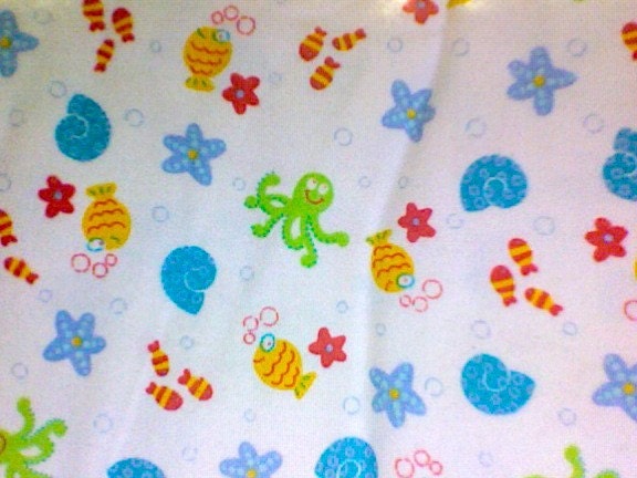 SEA CREATURES Flannel pajama/Lounge pants.  Available in sizes 0-3 to 16...other sizes to 3X are available