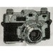 Cool Cross Stitch Pattern- Vintage Retro Black and White Kodak Camera