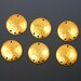 Brass Earring Finding, Hammered Brass Earring Finding, Round Brass Earring Finding