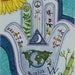 Hamsa for Peace Earth and Peoples      8 x 10