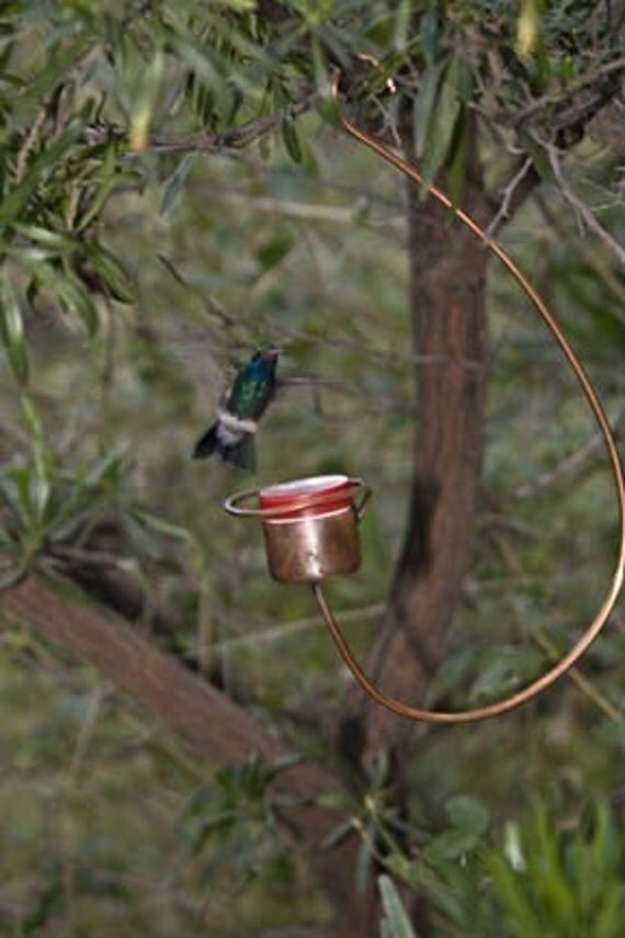 bee proof copper hummingbird feeder by copperhummingbird bee proof copper hummingbird feeder by copperhummingbird