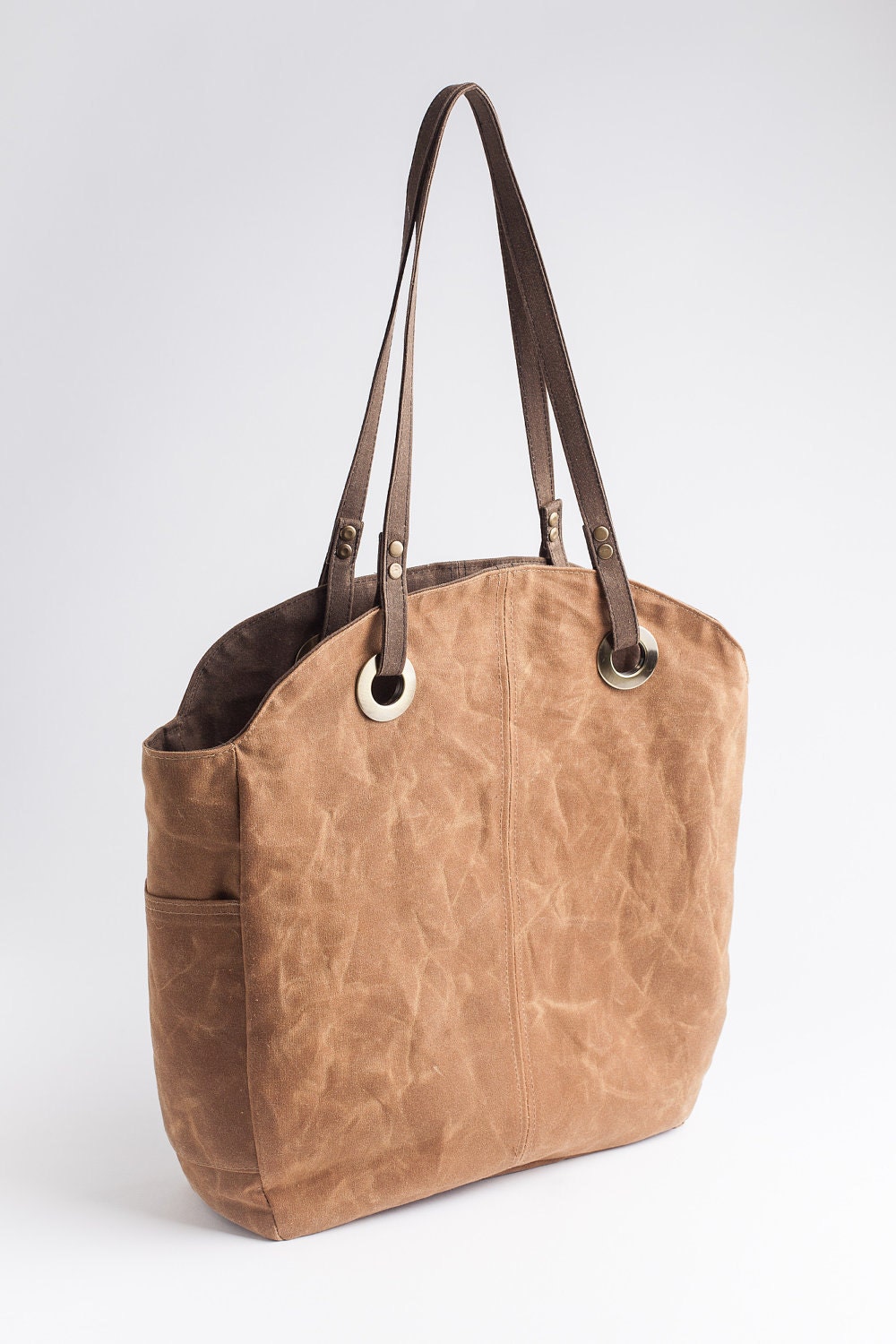 Resort tote eco reversible bag in Whiskey/Chocolate