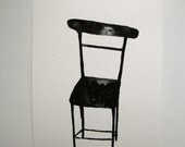 larger dreaming chair - original gouache painting
