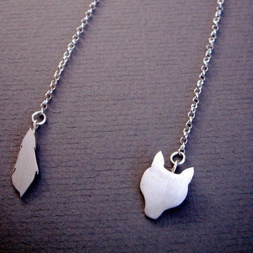 Fox Stole Silver Necklace