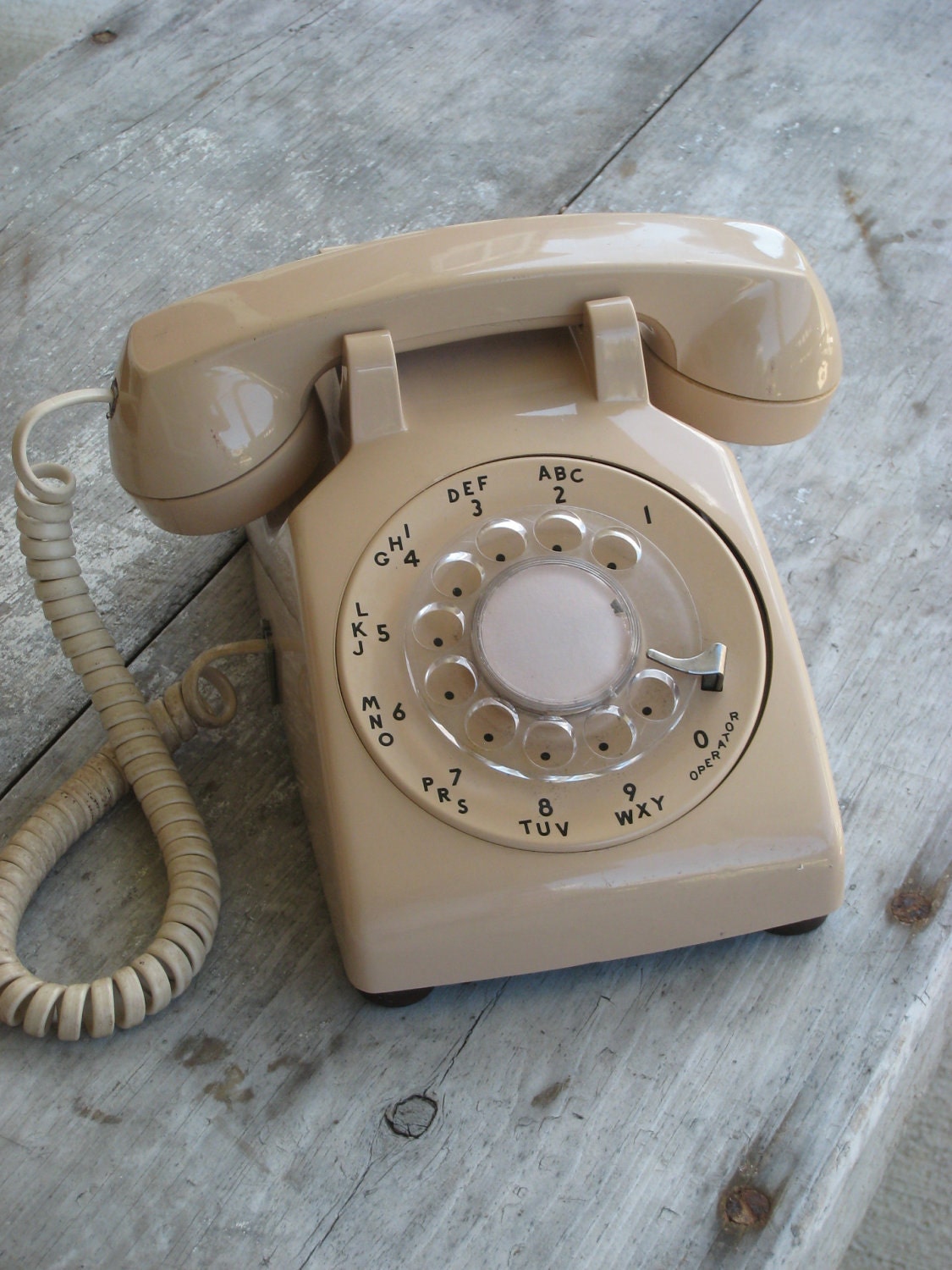 1970s Vintage Rotary Phone Western Electric Desk Phone