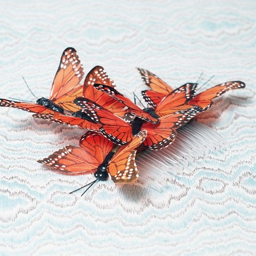 butterfly hair comb 'cocoon'