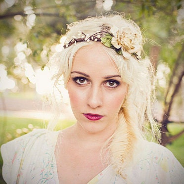 woodland hair crown 'wind song'