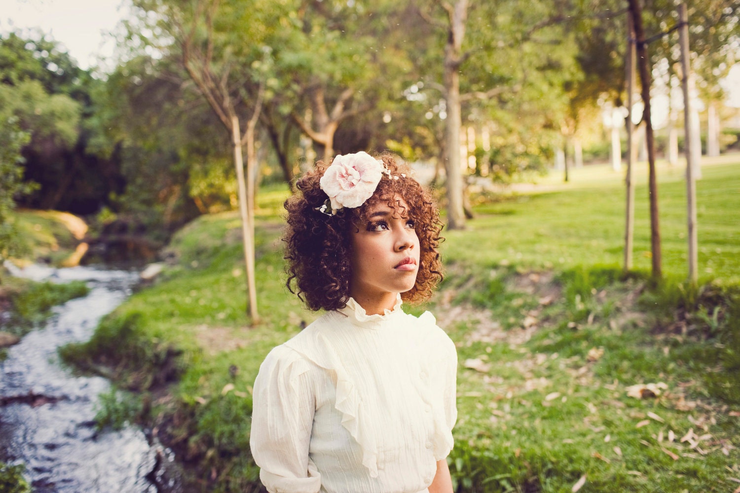among the wildflowers - floral fascinator