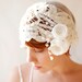 bridal headpiece 'CHRISTINE' wedding accessories, flapper inspired