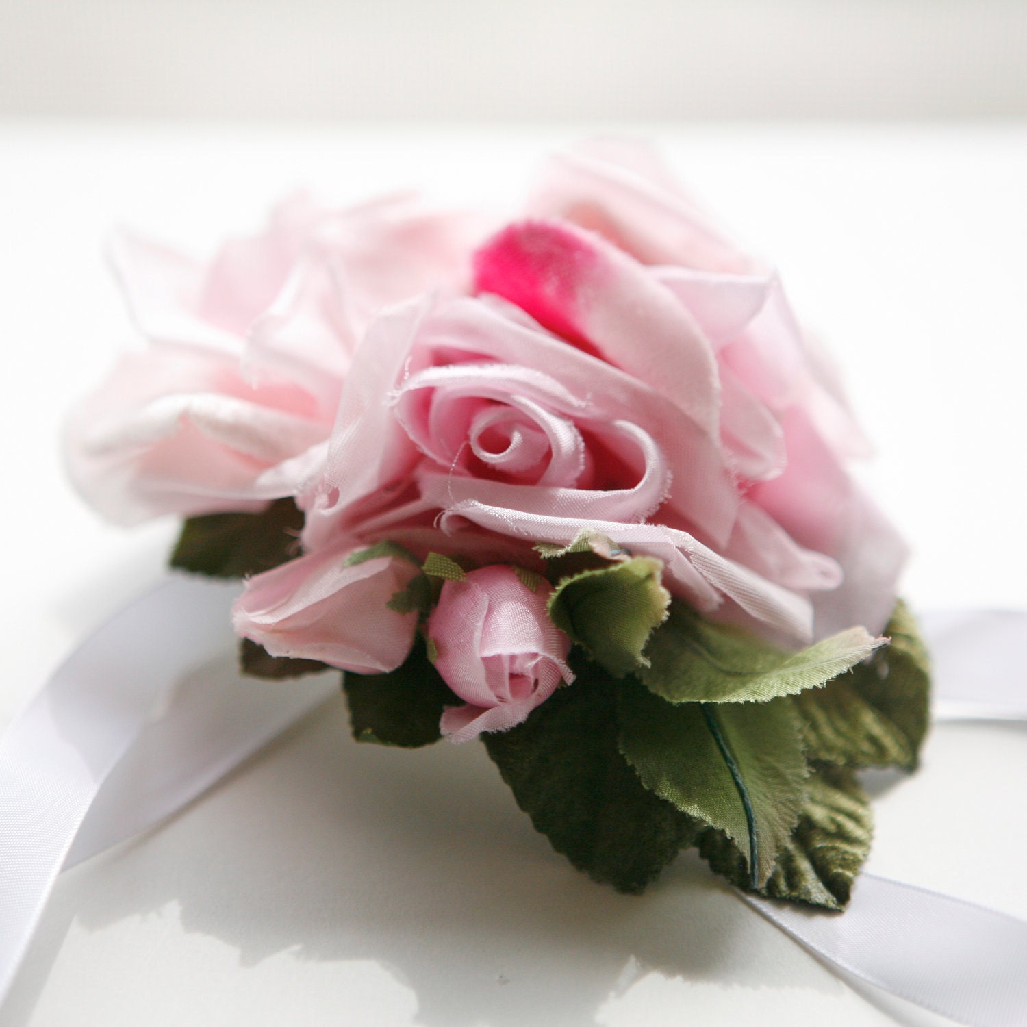 pink flower hair band 'EVERBLOOM' rose mini hat