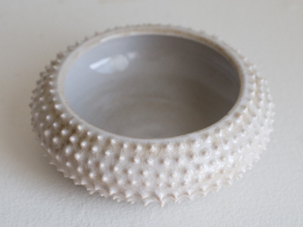 SALE Porcelain Urchin Bowl, Medium