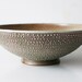 Spotted Serving Bowl, Pale Mint and Cream, Stoneware, Spotted