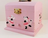 Pink Ballerina Animals Box and Mini Notebook