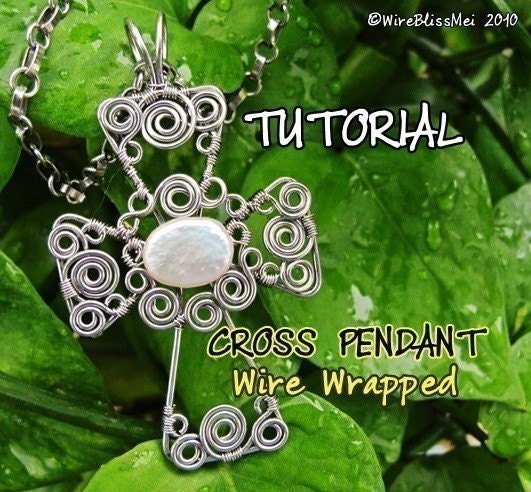 TUTORIAL - Wire Wrapped Cross Pendant
