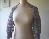 Shrug - Grey Rainbow Mohair