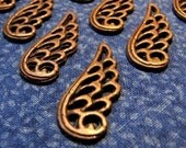 12 Antique Copper Filigree Wings on Etsy, Steampunk (CM-MA-10167-AC)
