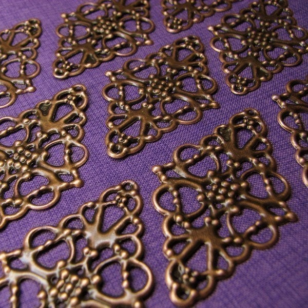 Filigree Diamond, Antique Copper...12 (FL-SM-10277-AC)