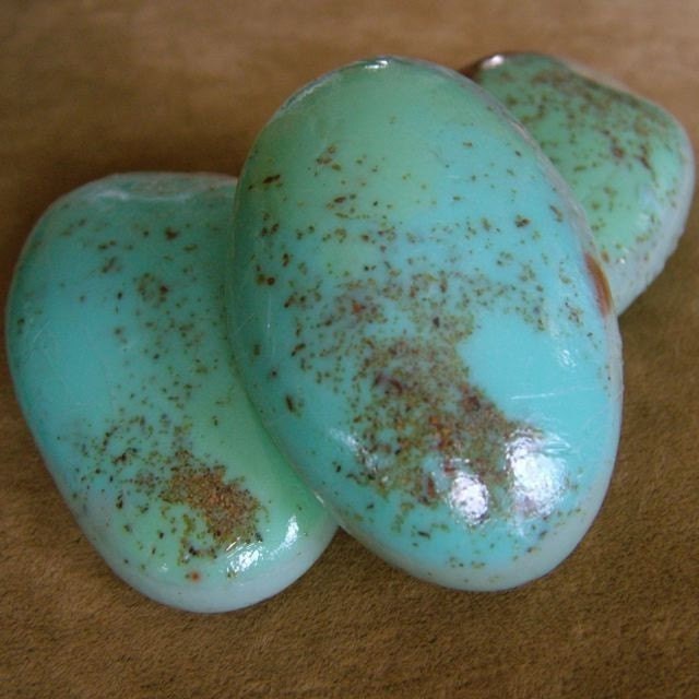 3 oz. Soap / Tumbled Turquoise Rock Soap