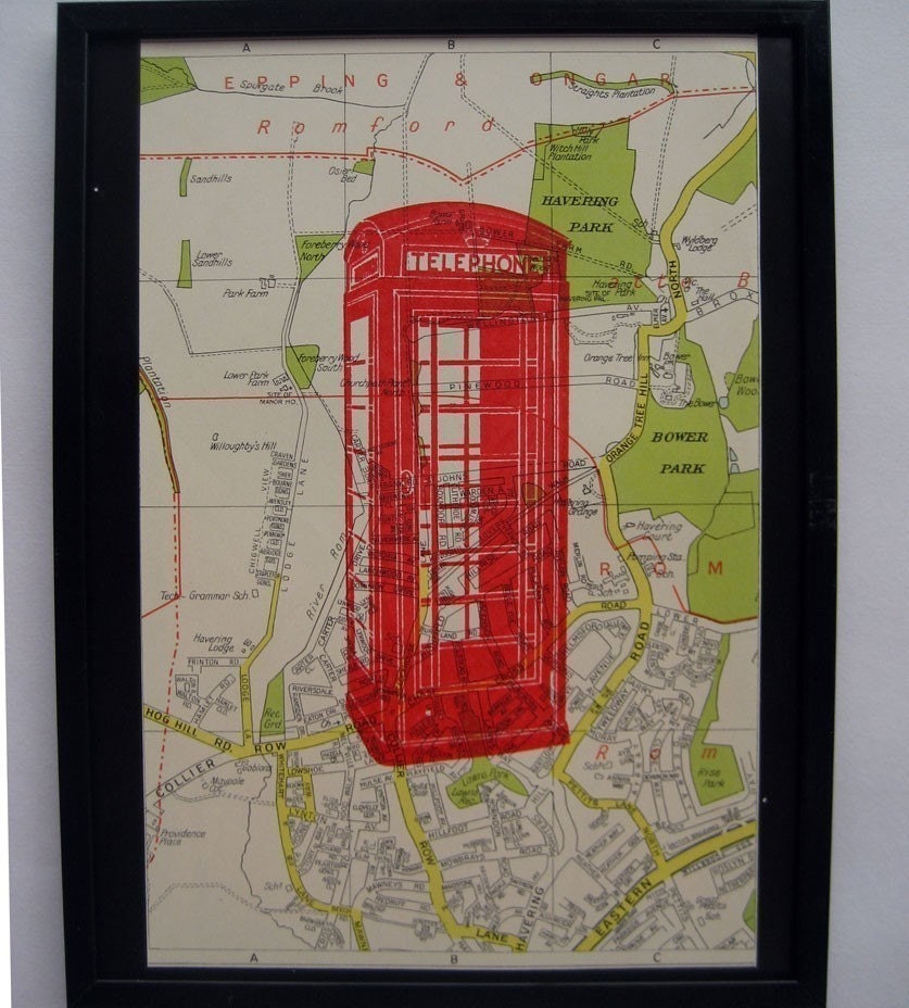 Red Telephone Box - art print