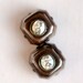 Crystal Stud Earrings - Tanzanite - Sterling Silver