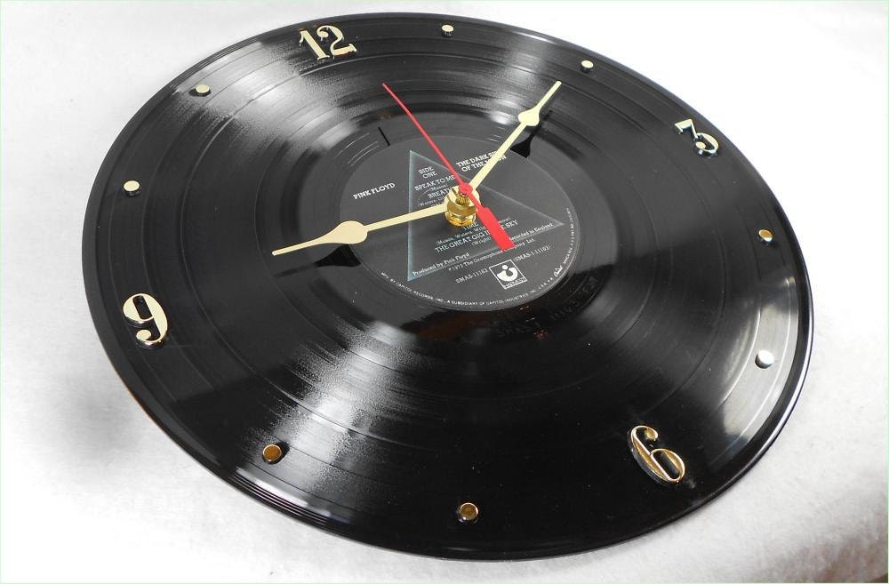 PINK FLOYD Dark Side Of The Moon - Vinyl Record Clock