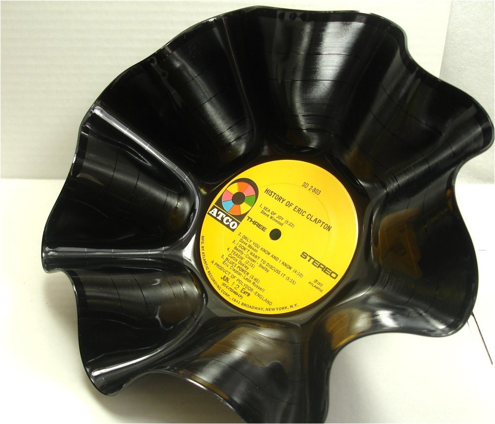 ERIC CLAPTON History Of - Recycled Record Bowl