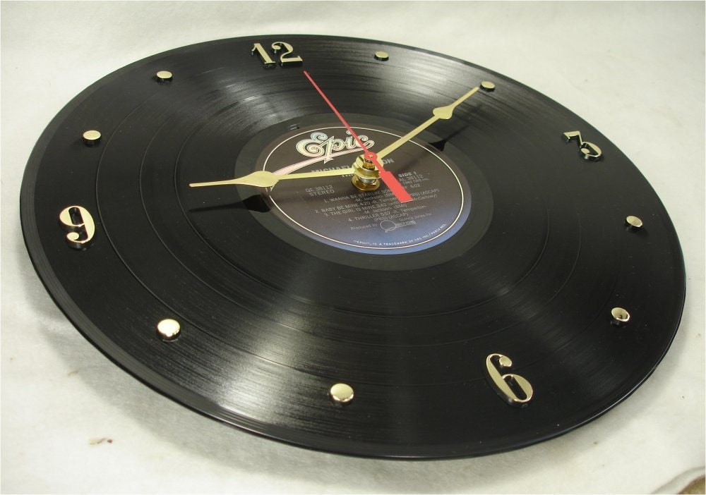 MICHAEL JACKSON Thriller - Recycled Vinyl Record Wall Clock