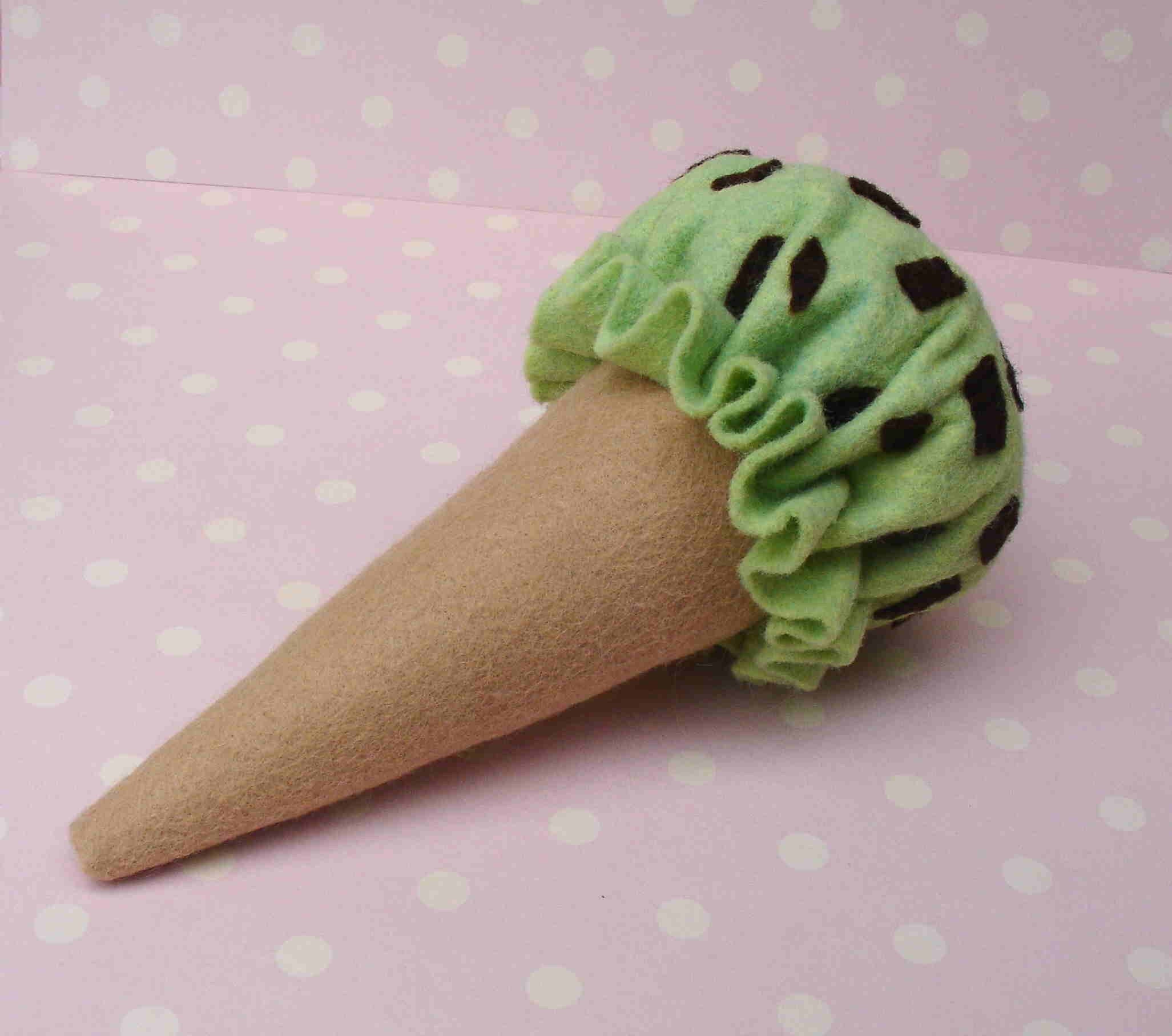 felt ice cream cone