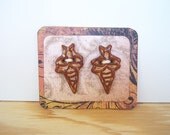 Wasp Stoneware Buttons in Shino - Set of 2