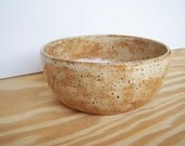 Ceramic Serving Bowl in Speckled Tan Glaze
