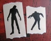 zombies clear polymer rubber stamp set