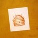 beehive with bees clear polymer rubber stamp