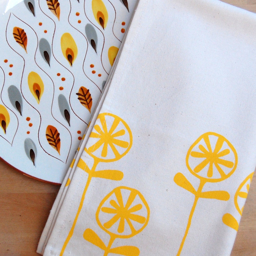 Cotton Tea Towel - Spring Blooms