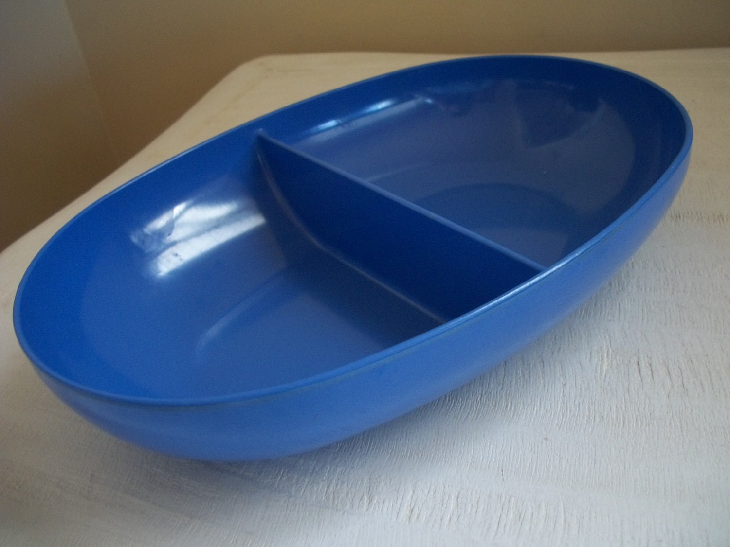 Royal Blue Melamine Divided Dish
