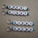 Sock1, Sock2 - stitch markers for knit, crochet or sock making - hand made word stitchmarkers