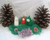 Set of 3 Waldorf Christmas Gnomes for Play or a Nature Table Accessory
