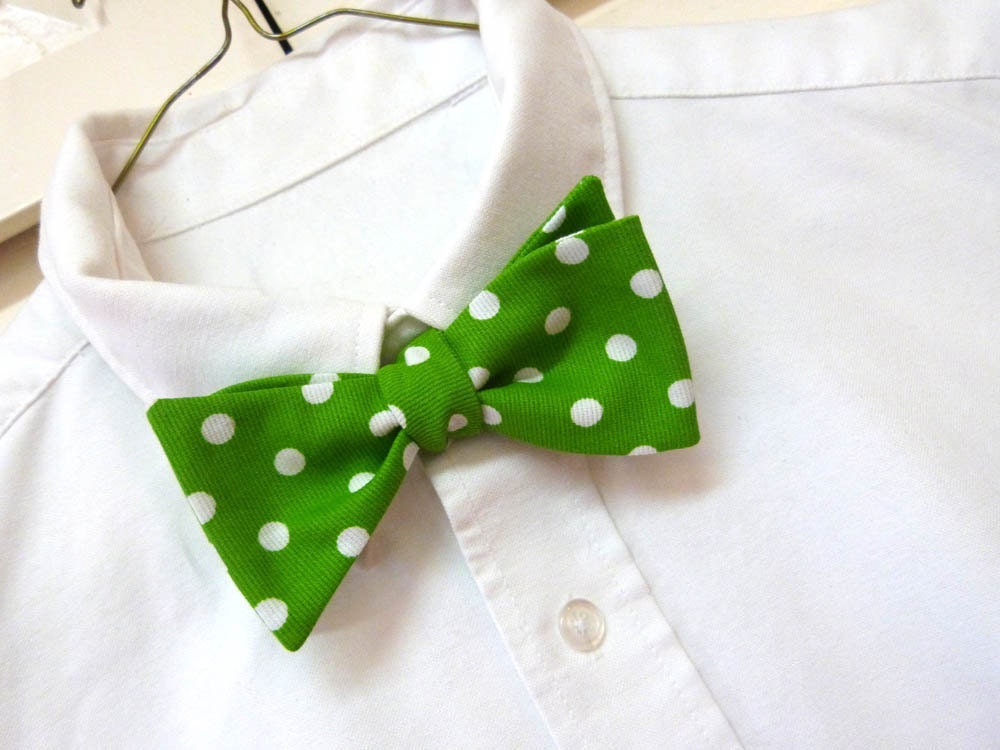 Green Mens Bow Tie St. Patrick's Day