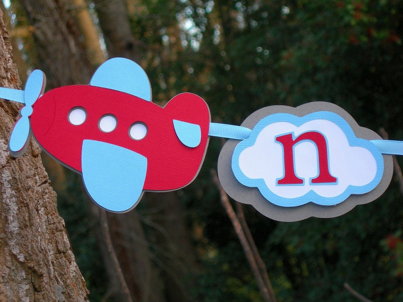 The First Year Airplane Photo Banner MADE TO ORDER
