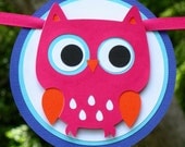 The First Year Silly Owl Photo Banner Customizable MADE TO ORDER