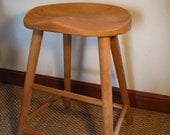 Cherry barstool with tractor style seat    ON SALE