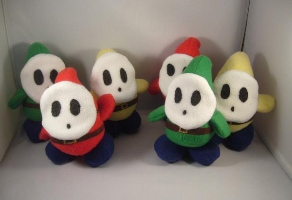 yellow shy guy plush