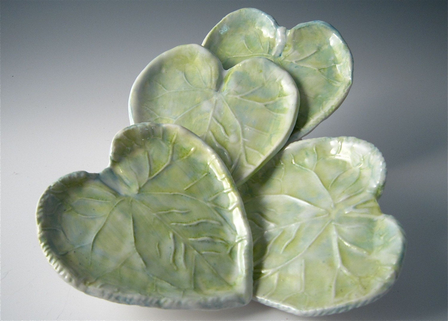 Intricate Porcelain Leaf Dish