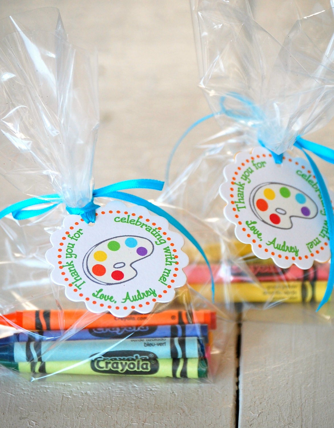 The ART Party - Fantastic Favor Tags with Bags from Mary Had a Little Party